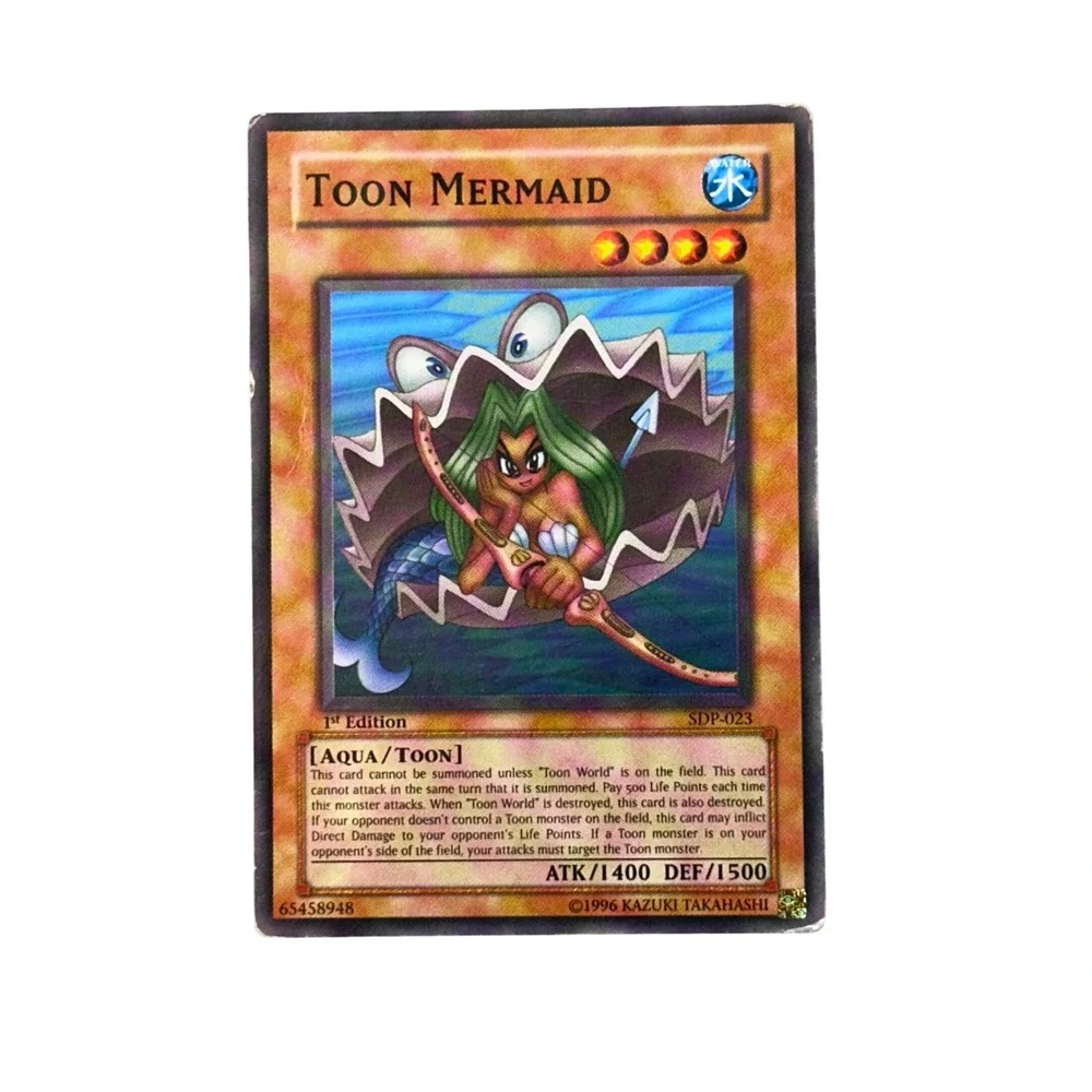 Yu-Gi-Oh! Trading Card‎ Game Toon Mermaid 1st Edition SDP-023 Super Rare